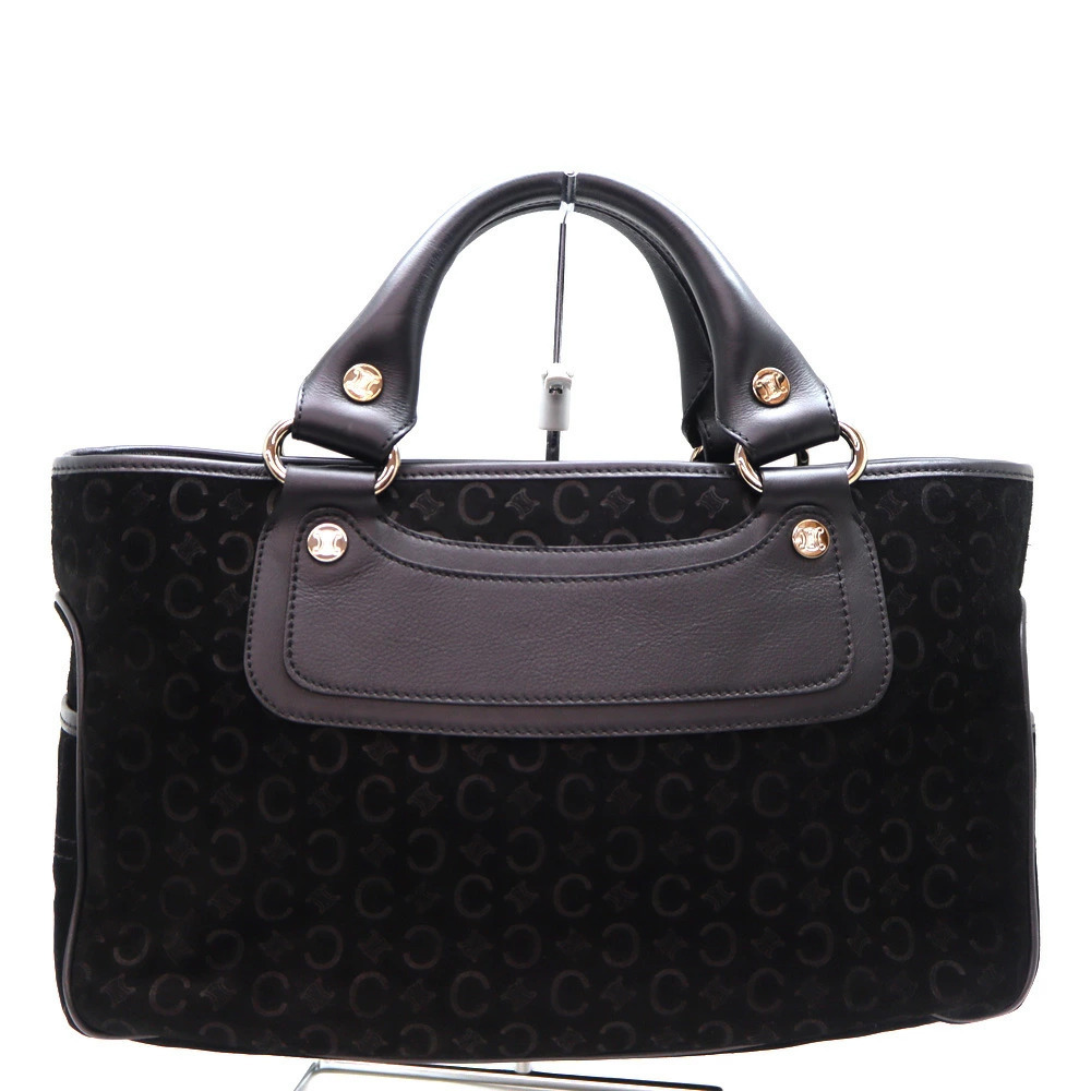 Celine Boogie Bag Macadam Suede Leather Black
